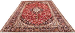 Tappeto Ardakan Medaglione Floreale Rosso Blu Scuro 227x334 Cm