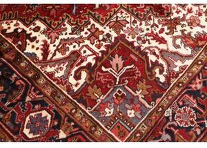 Tappeto Gorawan Stilizzato Rosso Blu Scuro 253x340 Cm