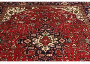 Tappeto Tabriz Stilizzato Rosso Blu Scuro 198x287 Cm