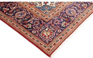 Tappeto Ardakan Medaglione Floreale Rosso Blu Scuro 197x298 Cm