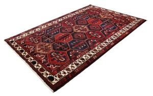 Tappeto Lori Geometrico Rosso Blu Scuro 174x266 Cm