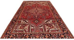 Tappeto Gorawan Stilizzato Rosso Blu Scuro 220x362 Cm