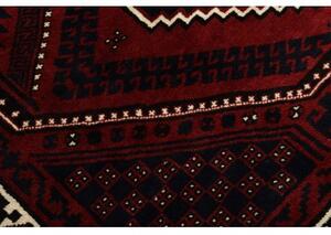 Tappeto Lori Geometrico Rosso Scuro Nero 222x310 Cm