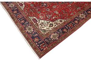 Tappeto Tabriz Stilizzato Rosso Blu Scuro 198x287 Cm
