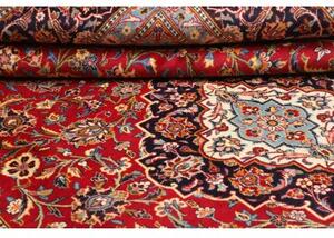 Tappeto Ardakan Medaglione Floreale Rosso Blu Scuro 227x334 Cm