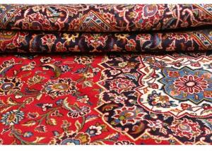 Tappeto Ardakan Medaglione Floreale Rosso Blu Scuro 247x357 Cm