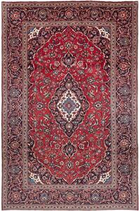 Tappeto Ardakan Medaglione Floreale Rosso Blu Scuro 200x308 Cm