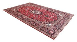 Tappeto Ardakan Medaglione Floreale Rosso Blu Scuro 200x308 Cm