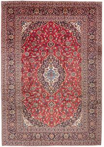 Tappeto Ardakan Medaglione Floreale Rosso Blu Scuro 243x348 Cm