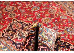 Tappeto Ardakan Medaglione Floreale Rosso Blu Scuro 247x357 Cm