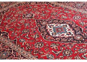 Tappeto Ardakan Medaglione Floreale Rosso Blu Scuro 200x308 Cm