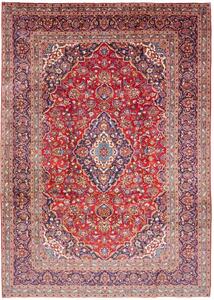 Tappeto Ardakan Medaglione Floreale Rosso Blu Scuro 248x350 Cm