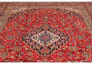 Tappeto Ardakan Medaglione Floreale Rosso Blu Scuro 247x357 Cm