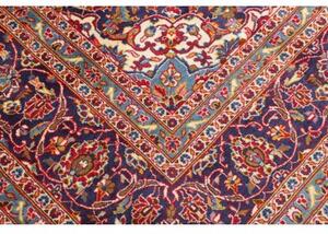 Tappeto Ardakan Medaglione Floreale Rosso Blu Scuro 248x350 Cm