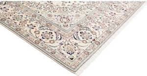 Tappeto Nain 9la Medaglione Floreale Avorio Blu 204x298 Cm