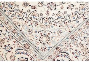 Tappeto Nain 9la Medaglione Floreale Avorio Blu 204x298 Cm