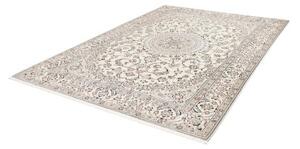 Tappeto Nain 9la Medaglione Floreale Avorio Blu 204x298 Cm
