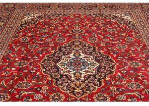 Tappeto Ardakan Medaglione Floreale Rosso Blu Scuro 243x348 Cm