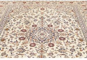 Tappeto Kashan Medaglione Floreale Avorio Beige 200x300 Cm