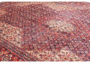 Tappeto Sarough Stilizzato Rosso Blu 287x422 Cm