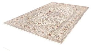 Tappeto Kashan Medaglione Floreale Avorio Beige 200x300 Cm