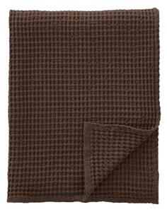 Coperta marrone scuro in cotone 150x200 cm Jaipur Chunky Waffle – Pineapple Elephant