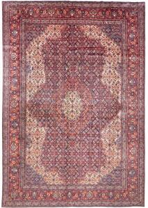 Tappeto Sarough Stilizzato Rosso Blu 287x422 Cm