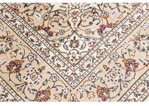 Tappeto Kashan Medaglione Floreale Avorio Beige 200x300 Cm