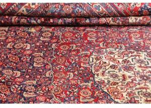 Tappeto Sarough Stilizzato Rosso Blu 287x422 Cm
