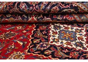 Tappeto Ardakan Medaglione Floreale Rosso Blu Scuro 203x293 Cm