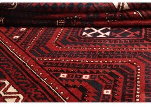 Tappeto Lori Geometrico Rosso Scuro Nero 220x307 Cm