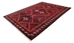 Tappeto Lori Geometrico Rosso Nero 213x295 Cm