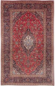 Tappeto Ardakan Medaglione Floreale Rosso Blu Scuro 197x308 Cm