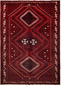 Tappeto Lori Geometrico Rosso Scuro Nero 220x307 Cm