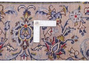 Tappeto Kashan Medaglione Floreale Beige Blu 243x350 Cm