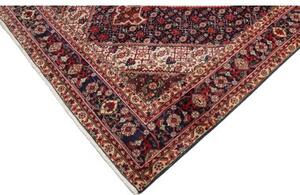Tappeto Tabriz Stilizzato Blu Scuro Rosso Mattone 200x304 Cm