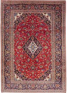 Tappeto Ardakan Medaglione Floreale Rosso Blu Scuro 203x293 Cm
