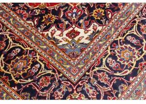 Tappeto Ardakan Medaglione Floreale Rosso Blu Scuro 203x293 Cm