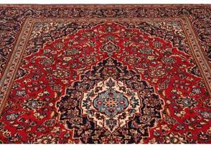 Tappeto Ardakan Medaglione Floreale Rosso Blu Scuro 197x308 Cm