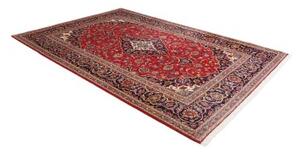 Tappeto Ardakan Medaglione Floreale Rosso Blu Scuro 203x293 Cm