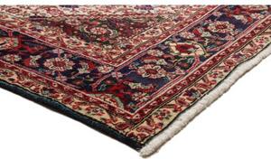 Tappeto Tabriz Stilizzato Blu Scuro Rosso Mattone 200x304 Cm