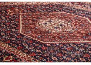 Tappeto Tabriz Stilizzato Blu Scuro Rosso Mattone 200x304 Cm