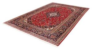 Tappeto Ardakan Medaglione Floreale Rosso Blu Scuro 203x293 Cm