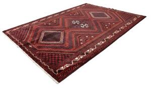 Tappeto Lori Geometrico Rosso Scuro Nero 220x307 Cm