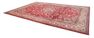 Tappeto Sarough Medaglione Floreale Rosso Avorio 276x407 Cm