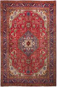 Tappeto Tabriz Stilizzato Rosso Blu 200x308 Cm