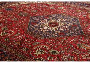 Tappeto Tabriz Stilizzato Rosso Blu 200x308 Cm