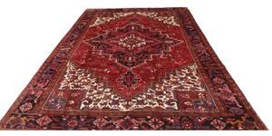 Tappeto Gorawan Stilizzato Rosso Scuro Blu Scuro 237x332 Cm