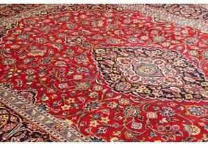 Tappeto Ardakan Medaglione Floreale Rosso Blu Scuro 228x350 Cm