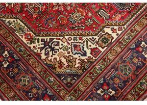 Tappeto Tabriz Stilizzato Rosso Blu 200x308 Cm
